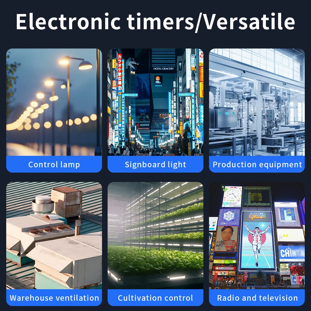Digital 7-Day Programmable Timer Relay 220V 25/30A with Power Outage Memory