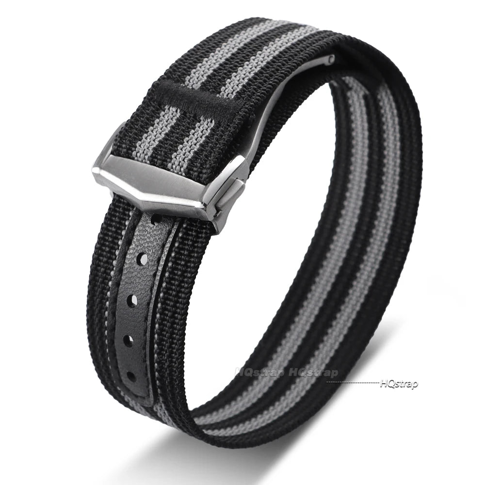 CowLost | product_id-20mm-ribbed-nylon-sport-strap-with-stainless-steel-buckle-for-omega-swatch-moonswatch-replacement |7