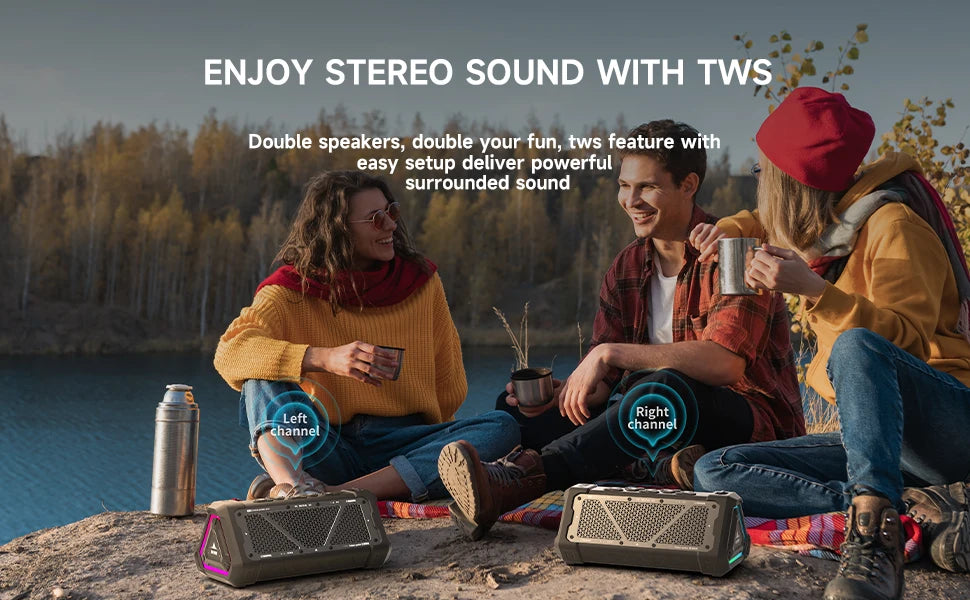 CowLost | mlove-p3-outdoor-bluetooth-speaker-40w-output-power-bluetooth-5-3-speaker-1 |12