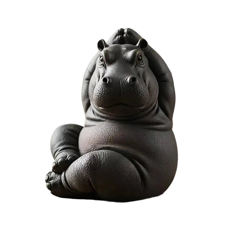 CowLost | product_id-handcrafted-resin-yoga-hippo-meditation-figurine |11