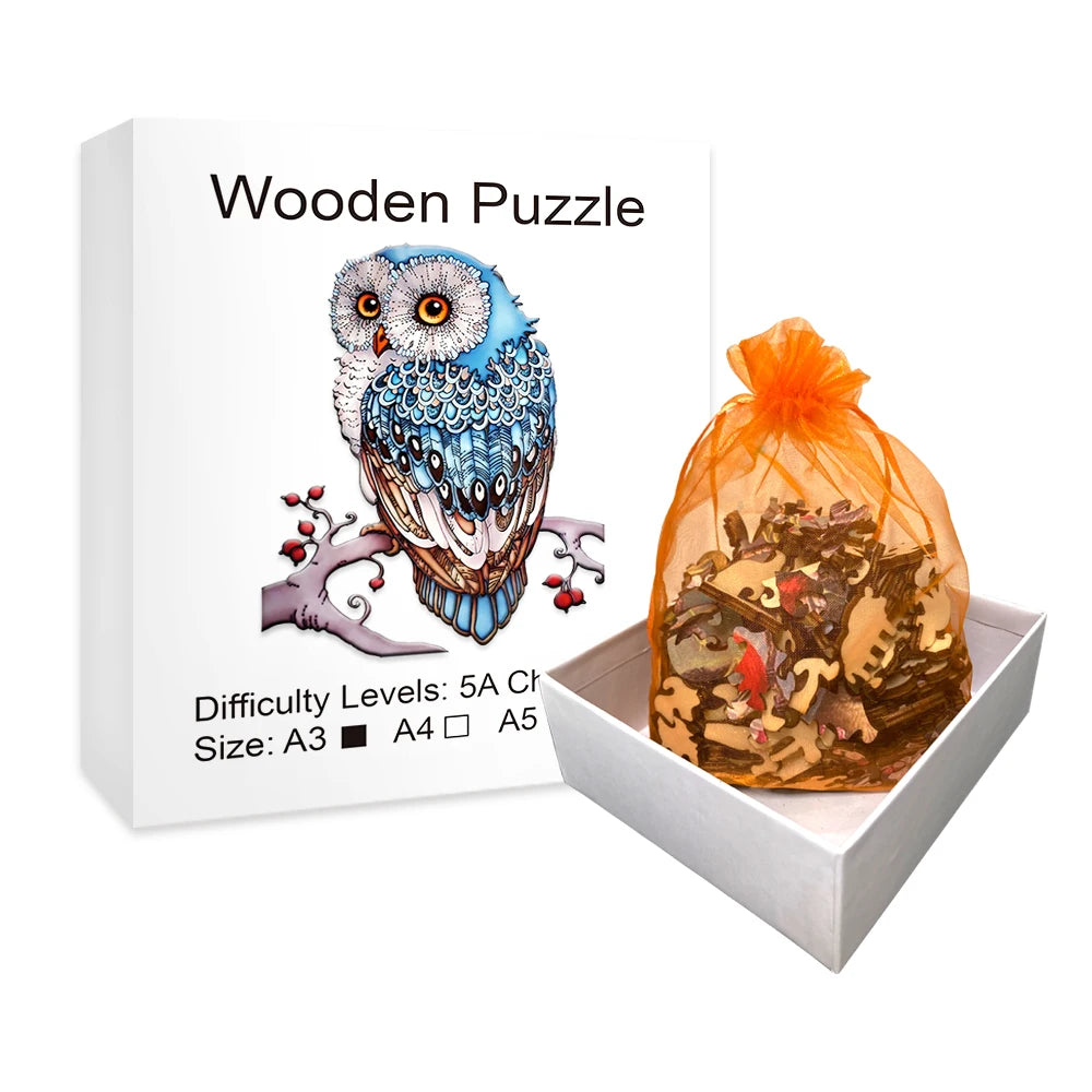 CowLost | product_id-owl-wooden-jigsaw-puzzle-for-teens-and-adults-unique-animal-shaped-gift |2