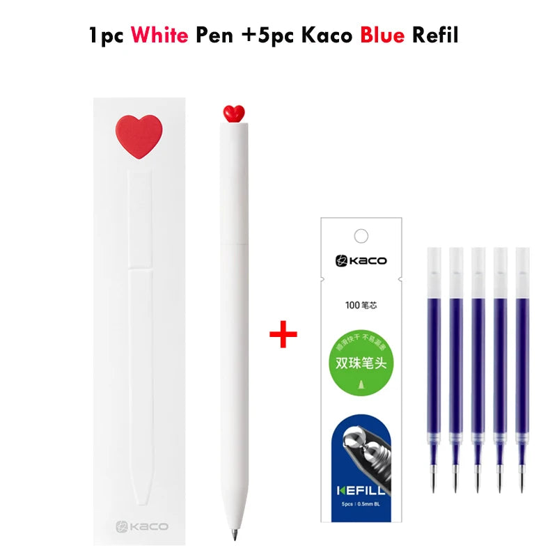 CowLost | product_id-kaco-first-cute-love-0-5mm-black-ink-gel-pen-set-rotating-ballpoint-for-valentines-day-gift |22