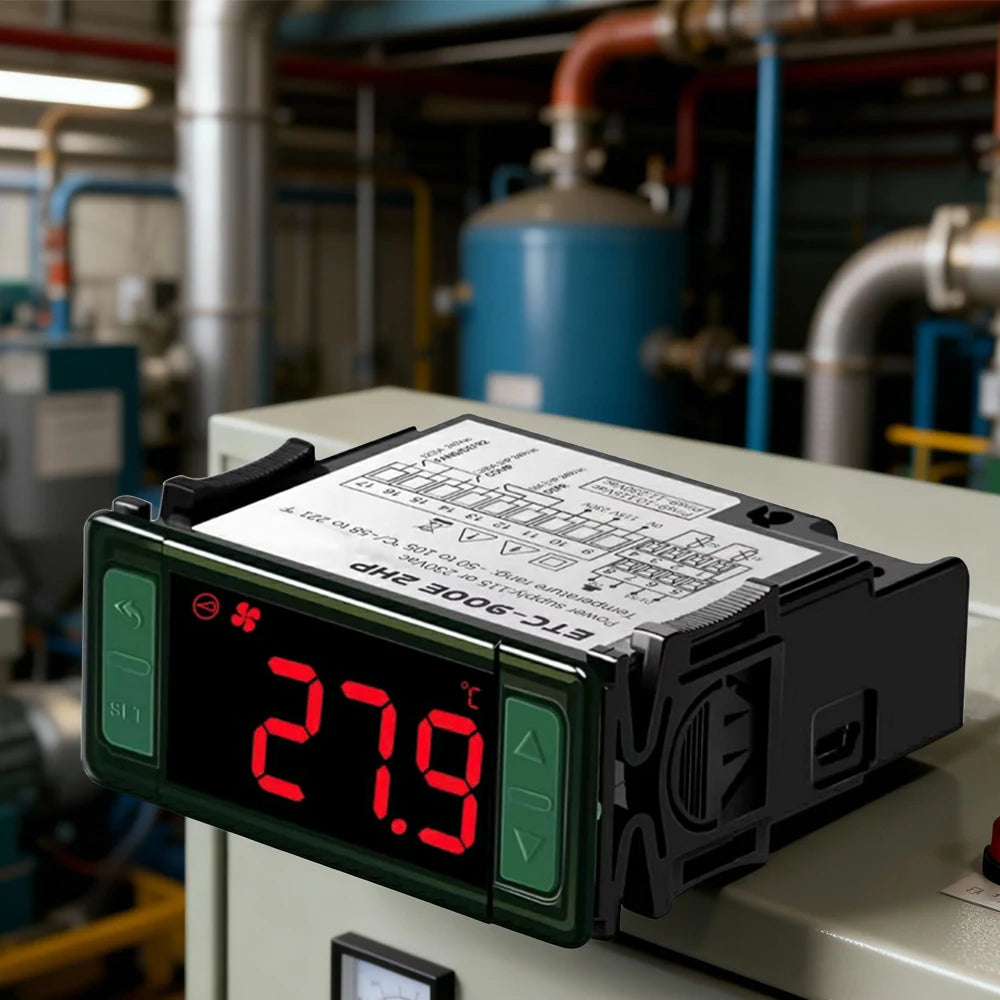 LCD Temperature Controller AC115/230V Thermostat Relay for Heating Cooling Incubator Freezer