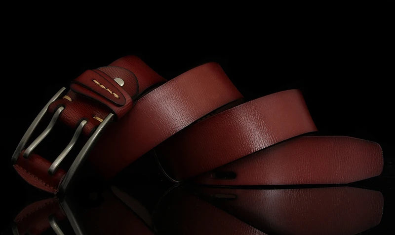 CowLost | 4cm-wide-vintage-style-pin-buckle-genuine-leather-belts-for-men |14