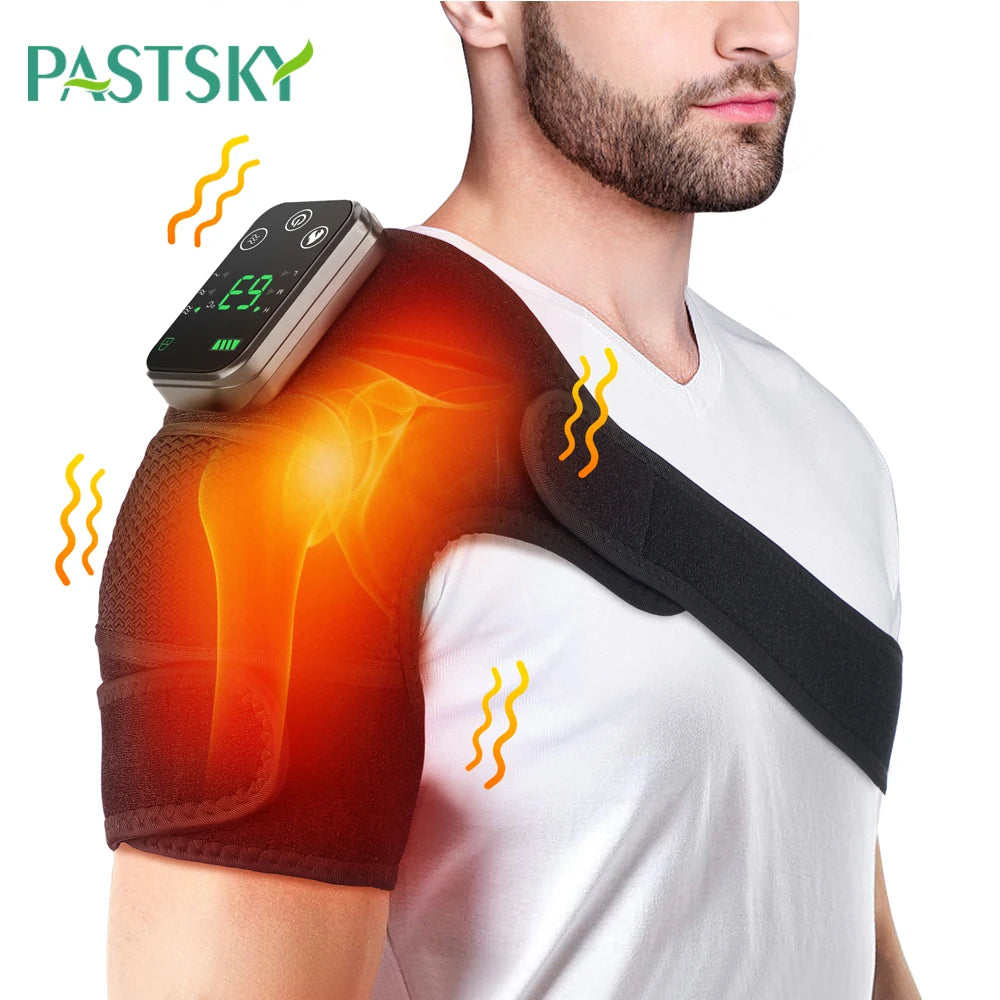 CowLost | shoulder-brace-belt-rechargeable-heating-vibration-shoulder-support |1