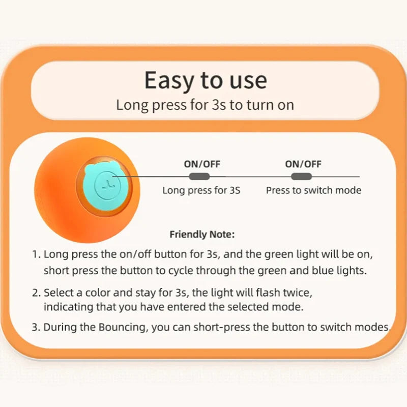 CowLost | cat-treats-rojeco-automatic-smart-cat-bouncing-ball-toy |2
