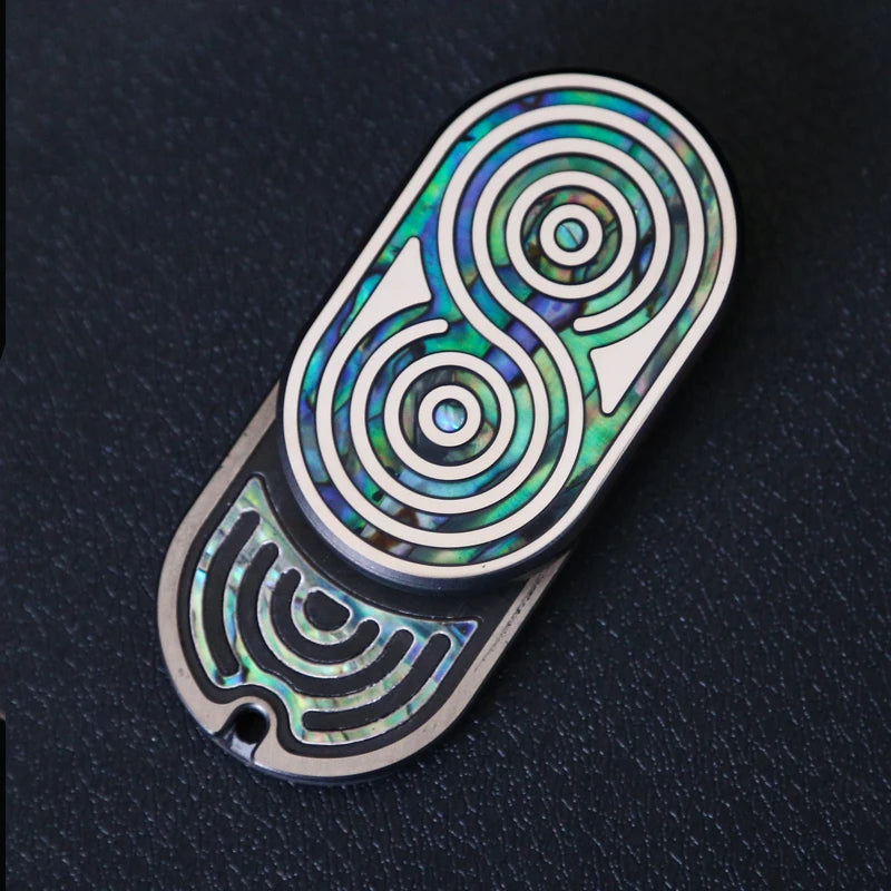 CowLost | fritillary-material-fidget-slider-autism-adhd-metal-edc-fidget-toys-office-desk-toys-anxiety-stress-relief-toys-adult-gift |1