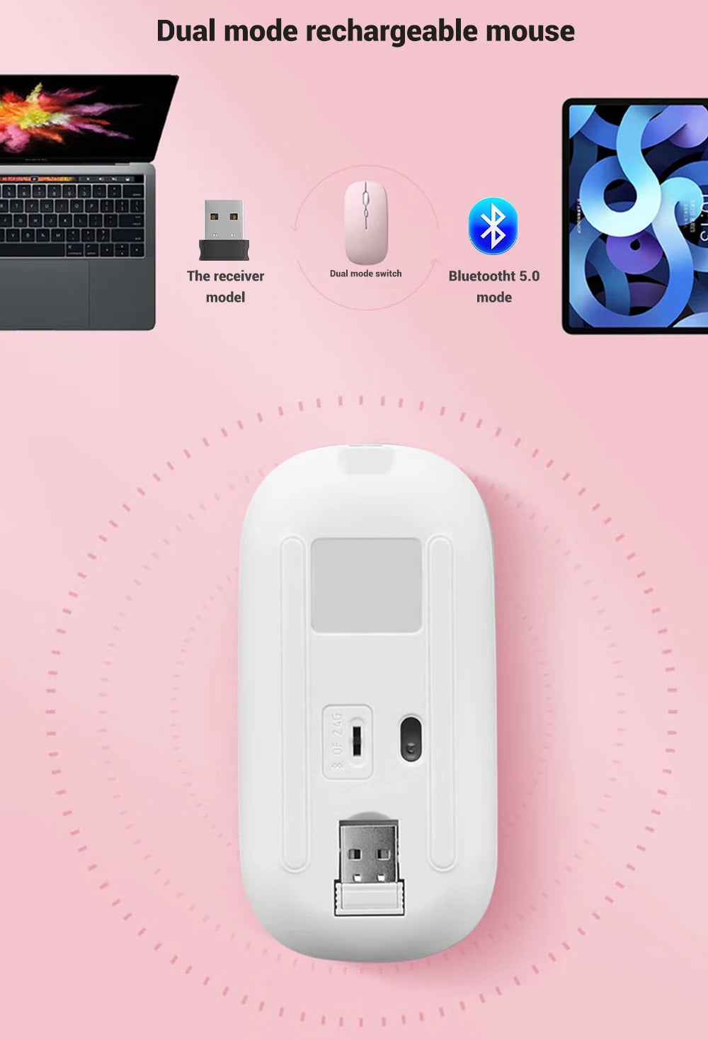 CowLost | rechargeable-wireless-bluetooth-mouse-portable-silent-ergonomic |11