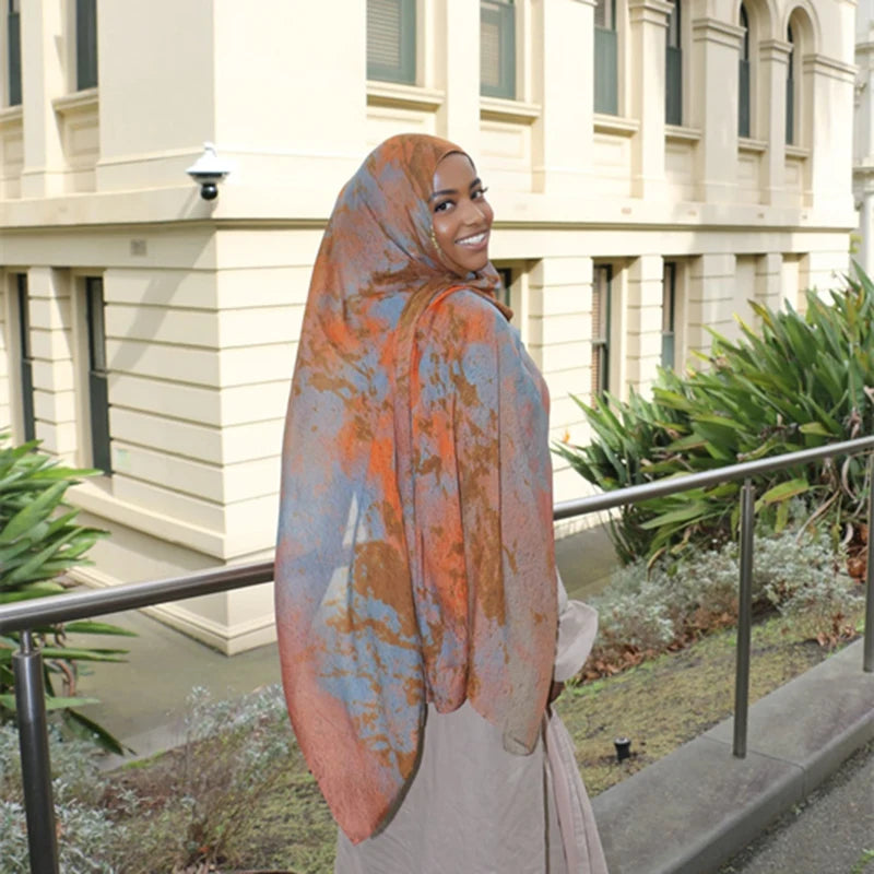 CowLost | bohemian-print-women-watercolor-soft-muslim-hijab |66