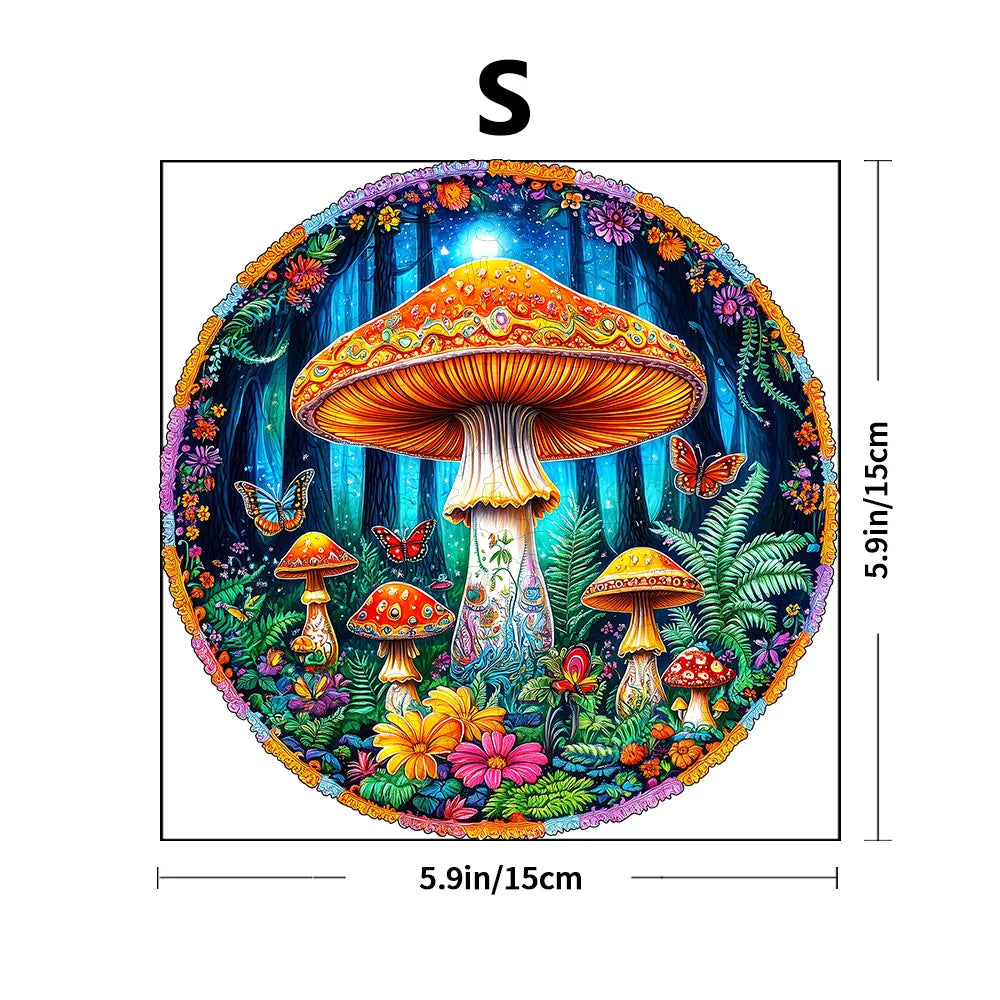 CowLost | product_id-enchanted-forest-mushroom-wooden-jigsaw-puzzle-premium-brain-teaser-gift-box |10