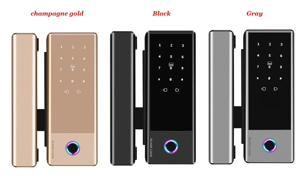 CowLost | locks-keys-product_id-smart-fingerprint-lock-for-slide-office-glass-door-swing-gate-with-tuya-wifi-ttlock-app-control |11