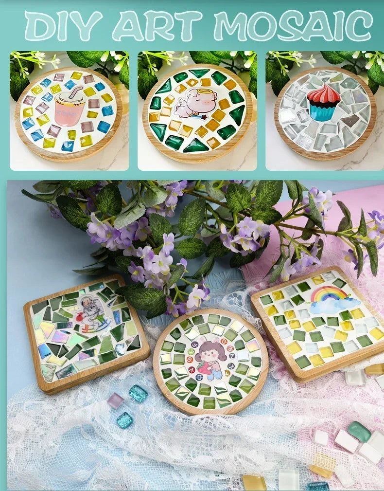 CowLost | product_id-handmade-diy-mosaic-bamboo-cup-mat-coaster-heart-square-parent-child-educational-toy |10