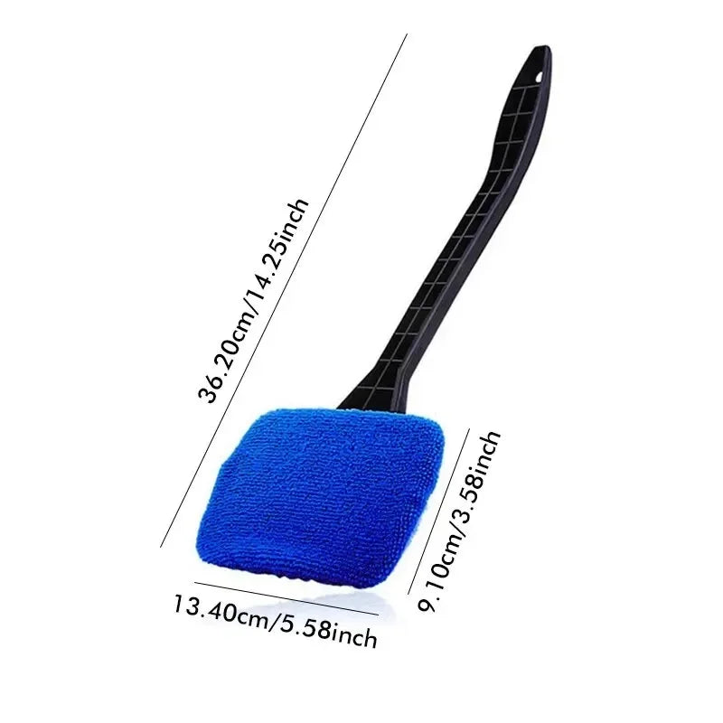 CowLost | car-wash-brushes-product_id-long-handle-car-cleaning-brush-for-windows-and-windshield-with-microfiber-wiper-cleaner |5