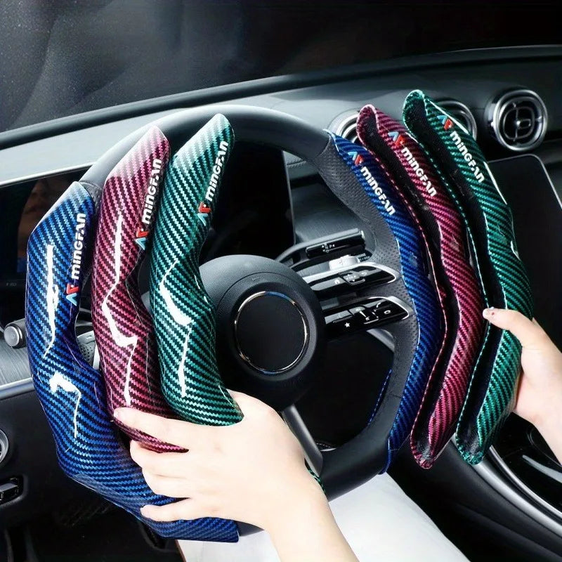 CowLost | luxury-carbon-fiber-steering-wheel-cover |9