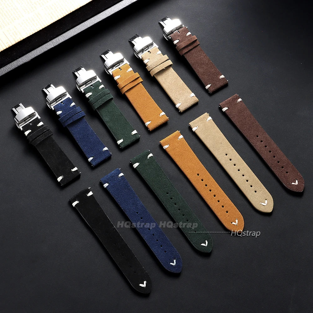 CowLost | product_id-vintage-genuine-suede-leather-watchband-with-butterfly-buckle-18-20-22mm-quick-release-for-seiko |2