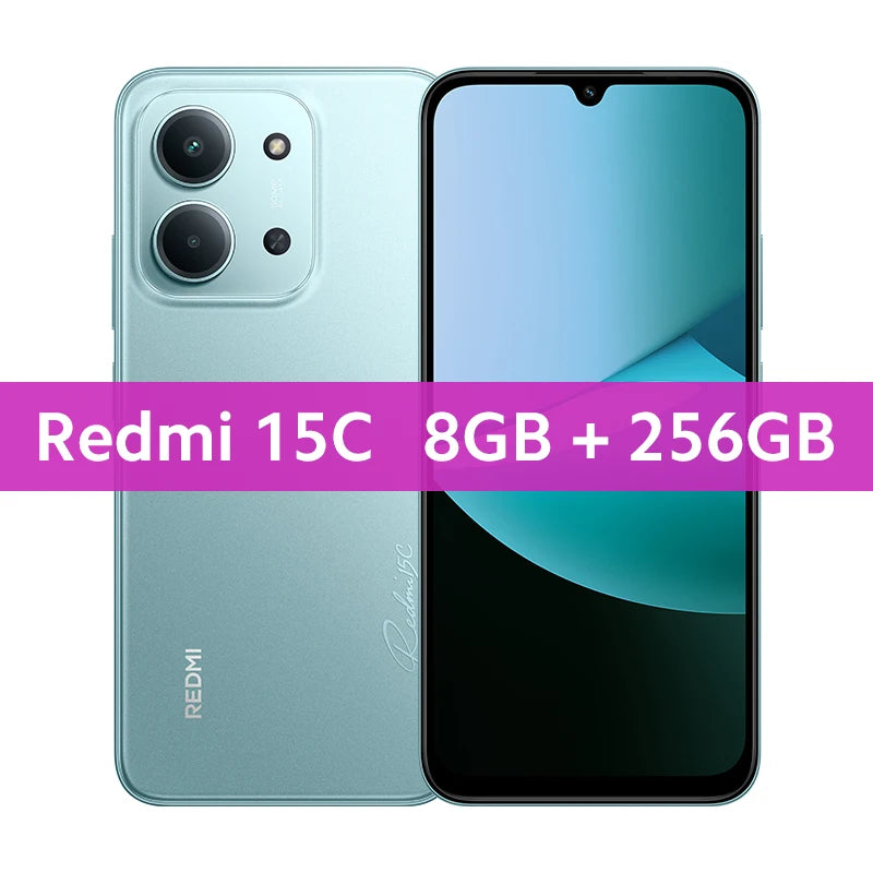CowLost | redmi-15c-global-version-xiaomi-smartphone-mediatek-helio-g81-ultra-50mp-main-camera-120hz-6-9-dot-drop-display-33w-charging |35