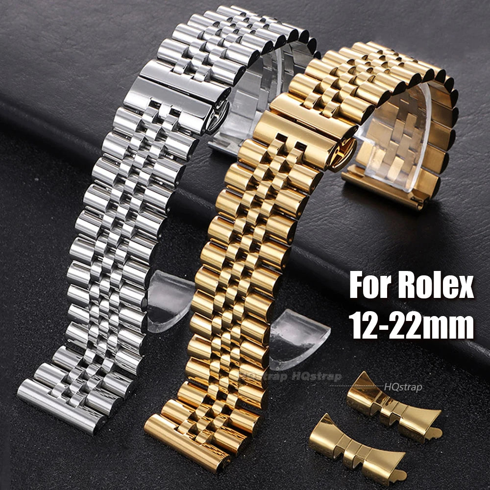 CowLost | vinyl-product_id-stainless-steel-rolex-watchband-12-22mm-flat-curved-end-with-butterfly-clasp |8