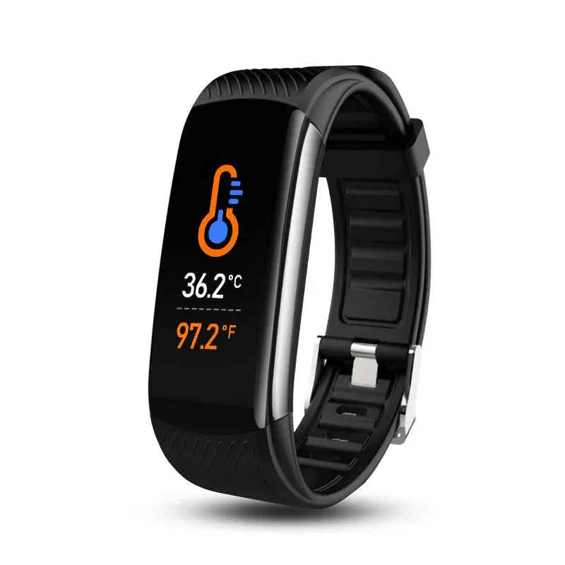 CowLost | 3d-printer-accessories-c6t-smart-fitness-bracelet-with-body-temperature-monitor-for-ios-android |1