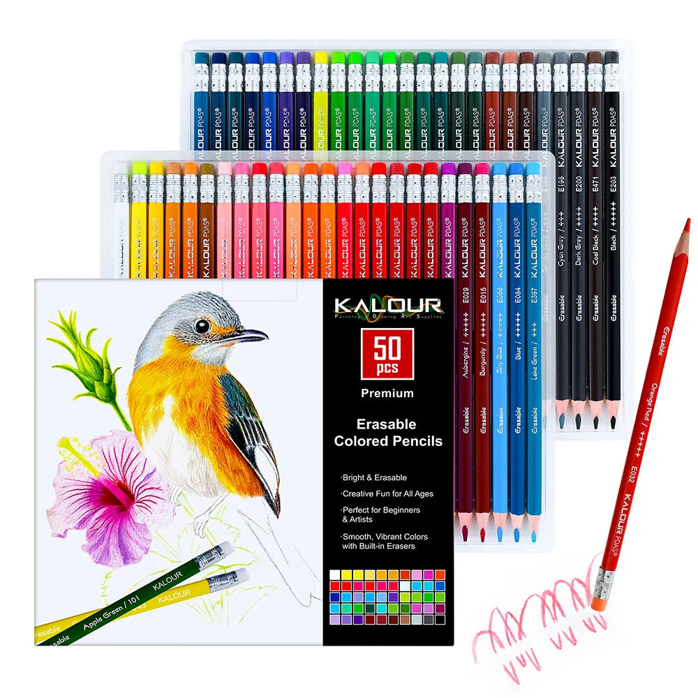 CowLost | product_id-kalour-50pcs-erasable-colored-pencils-high-quality-smooth-gliding-durable-perfect-for-drawing-coloring-books |36
