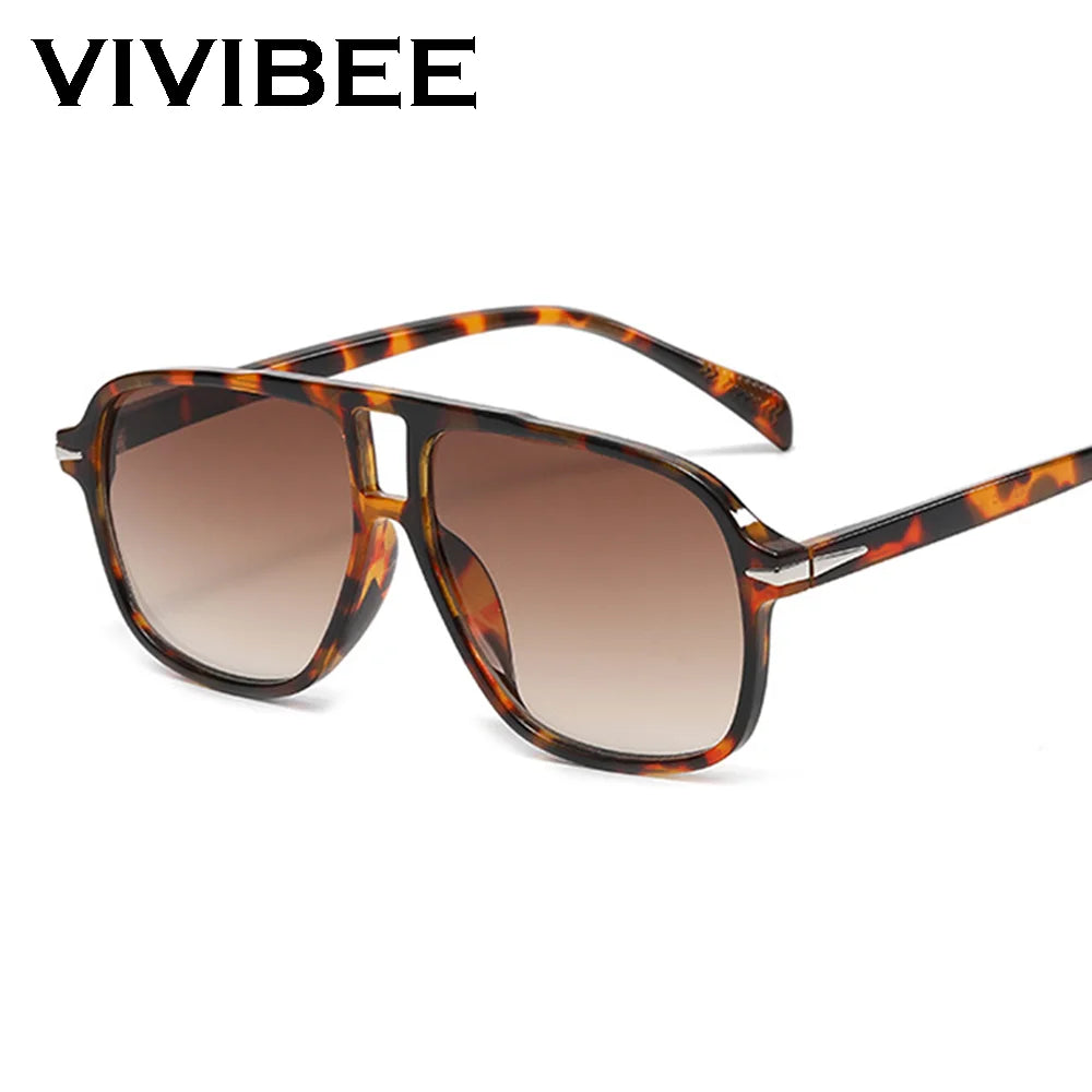 CowLost | earmuffs-vivibee-retro-gradient-brown-aviator-sunglasses-uv400 |1