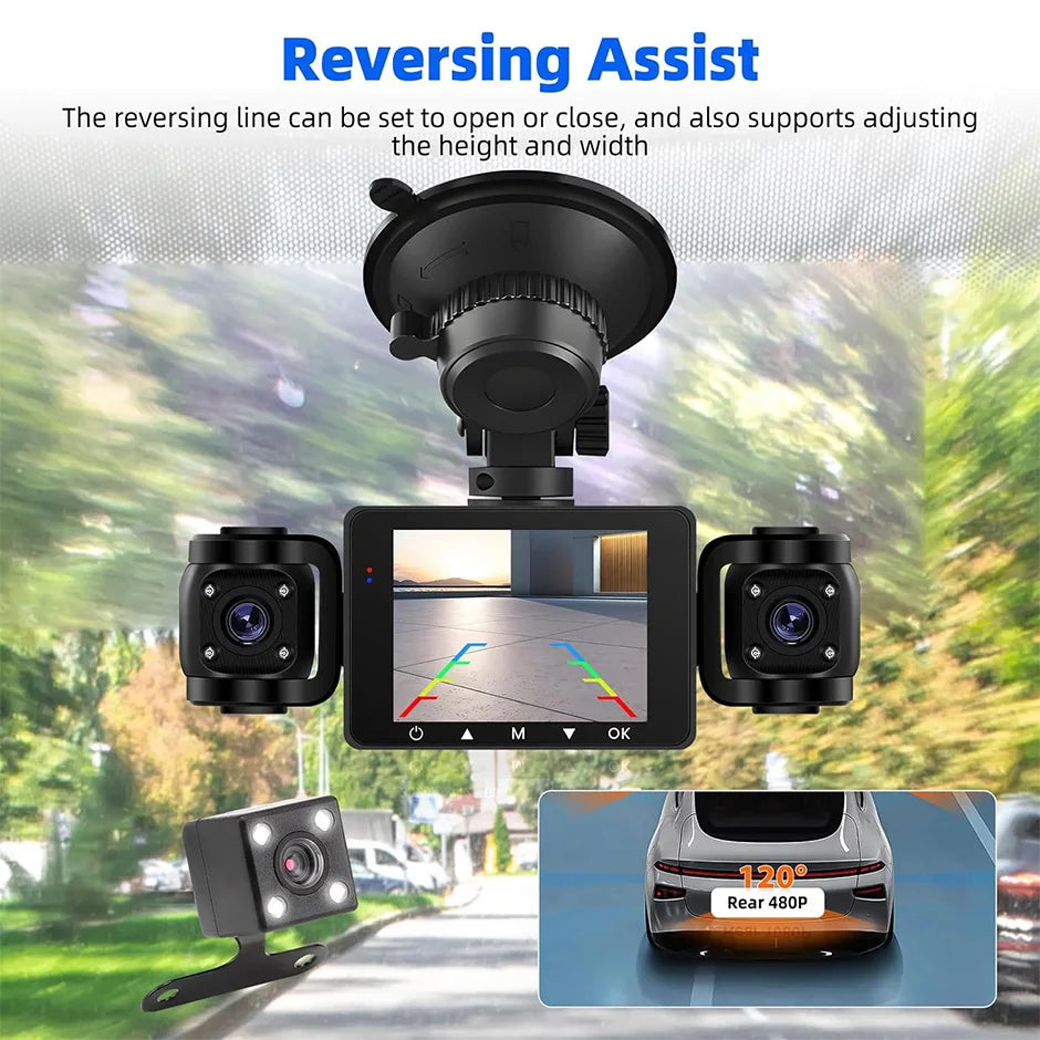 CowLost | vehicle-parts-accessories-greenyi-2-4-1080p-4-view-car-dash-cam-front-inside-rear-dvr-camera |9
