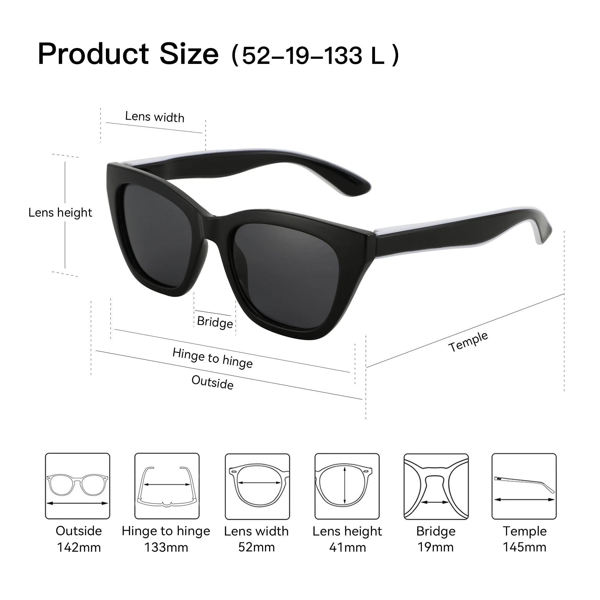 CowLost | zenottic-square-polarized-sunglasses-2025-fashion-women-thick-frame-uv400-protection |4