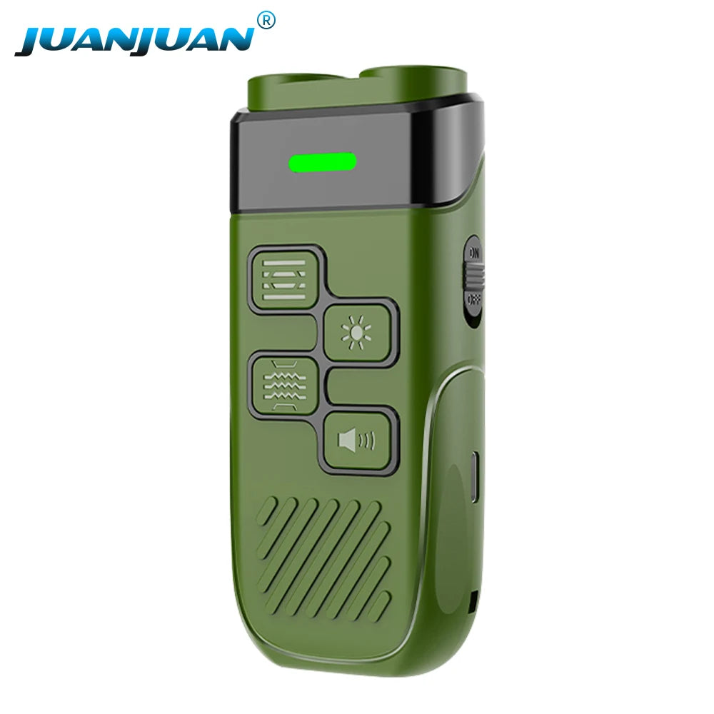 Dual Ultrasonic Rechargeable Dog Repeller with LED Flashlight for Training and Bark Deterrent