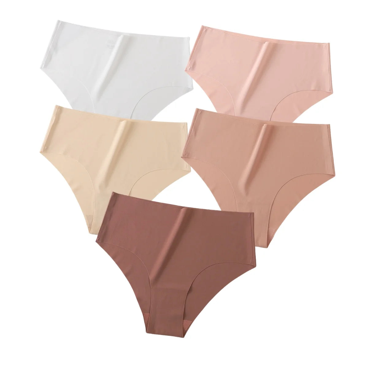CowLost | product_id-5pcs-women-high-waist-seamless-breathable-briefs-xs-xl-pack |13