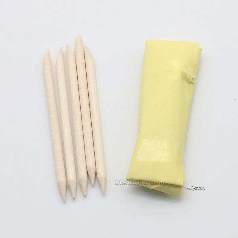 Watch Cleaning Rubber Putty with Wooden Sticks for Movement Cleaning and Repair Tool