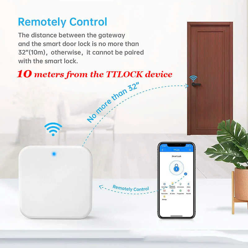 CowLost | locks-keys-product_id-ttlock-g2-wifi-gateway-bluetooth-to-wifi-converter-for-smart-door-lock-remote-control |10