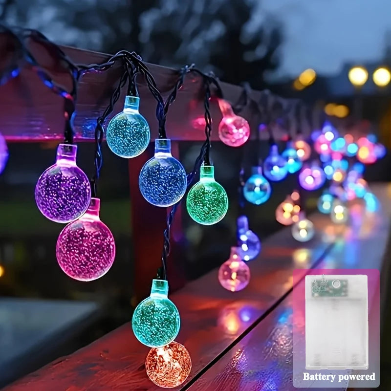 CowLost | christmas-tree-skirts-product_id-battery-powered-led-crystal-ball-string-lights-waterproof-8-modes-for-outdoor-decoration |1