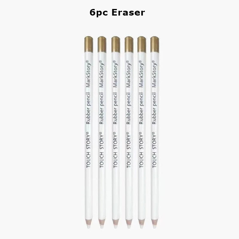 CowLost | product_id-5-12pcs-rubber-pencil-erasers-highlighter-art-pens-for-drawing-sketching-accessories |12