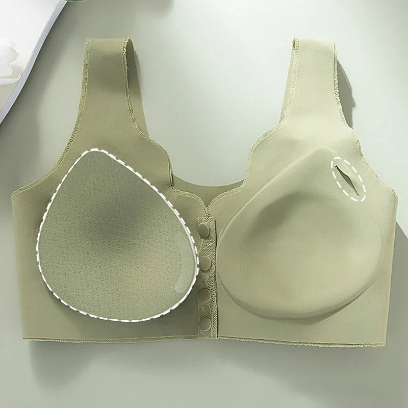 CowLost | product_id-fallsweet-plus-size-wireless-front-closure-seamless-lace-bra |5