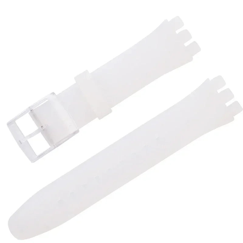 CowLost | product_id-waterproof-silicone-replacement-watch-strap-with-metal-pin-buckle-for-swatch-16-17-19-20mm-unisex |22