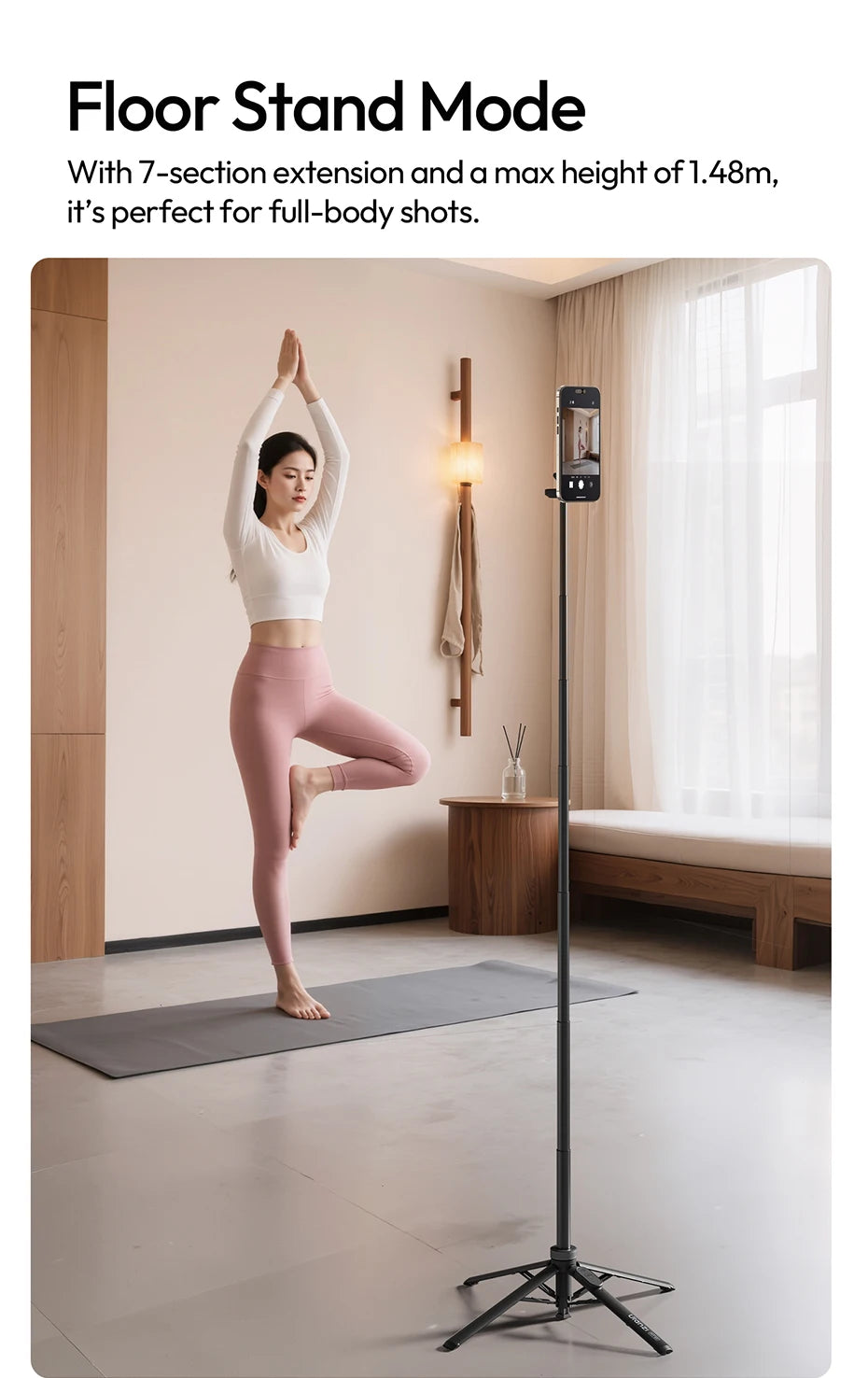 CowLost | ulanzi-mt-85-automatic-phone-tripod-magsafe-selfie-stick-for-iphone-17-16-15 |15