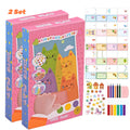 CowLost | color-mixing-tools-product_id-rainbow-magic-scratch-art-set-with-20-sheets-7-color-tools-stickers-creative-christmas-gift |16