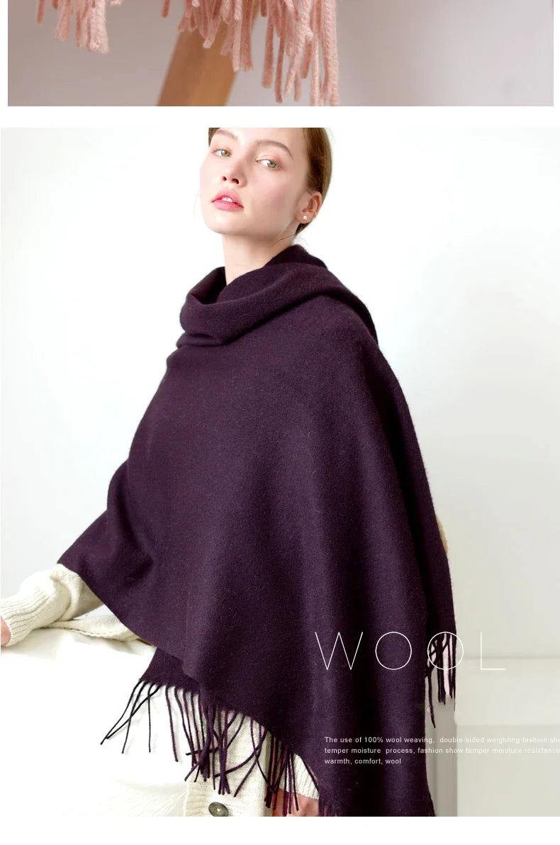 CowLost | wool-scarf-women-thick-cashmere-winter-scars |29
