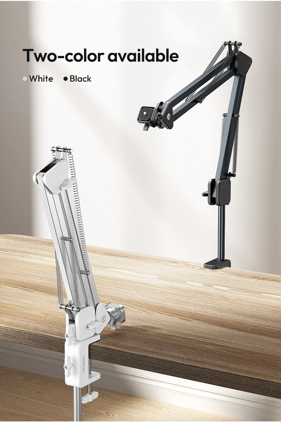 CowLost | ulanzi-th04-overhead-camera-mount-microphone-stand-detachable-c-clamp-2kg-load |18