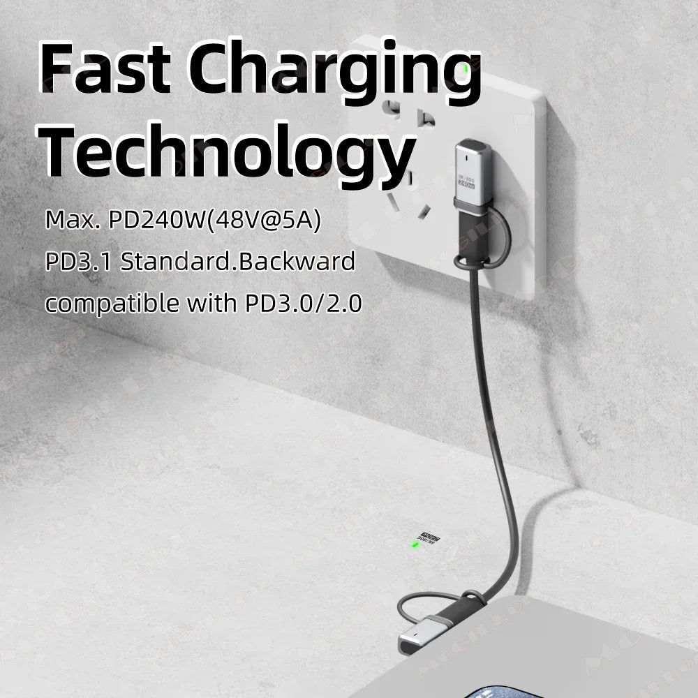CowLost | product_id-usb4-2-0-pd-240w-5a-usb-c-to-usb-c-straight-angle-charger-adapter-120gbps-16k-60hz |3