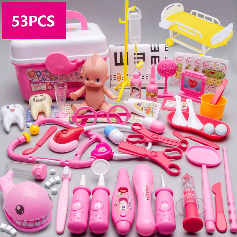 CowLost | product_id-doctor-toys-53-piece-kids-medical-and-dentist-pretend-play-set-educational-gift |19
