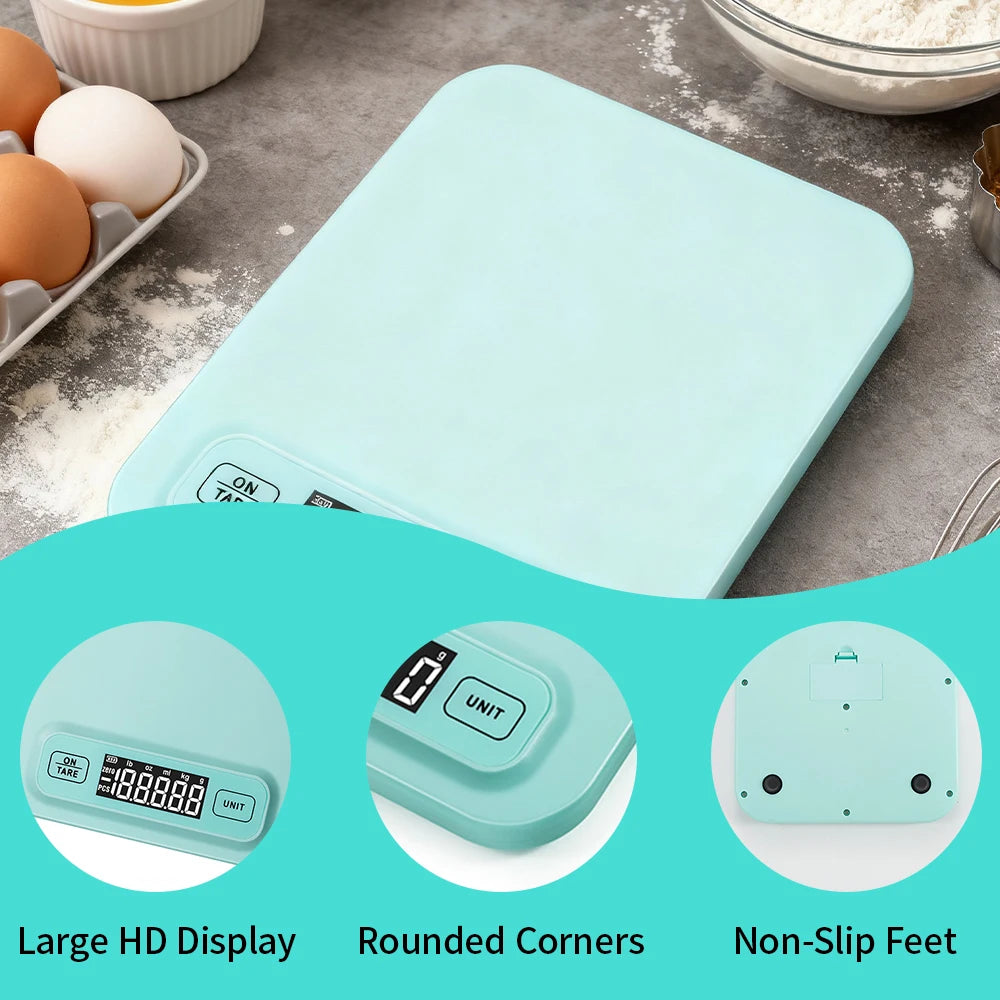 Mini Digital Kitchen Scale 5kg/1g & 10kg/1g Precision Electronic Food & Baking Scale