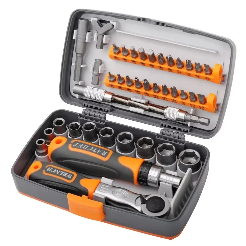 CowLost | product_id-ratchet-magnetic-torque-screwdriver-set-with-handle-home-toolbox-combo |1