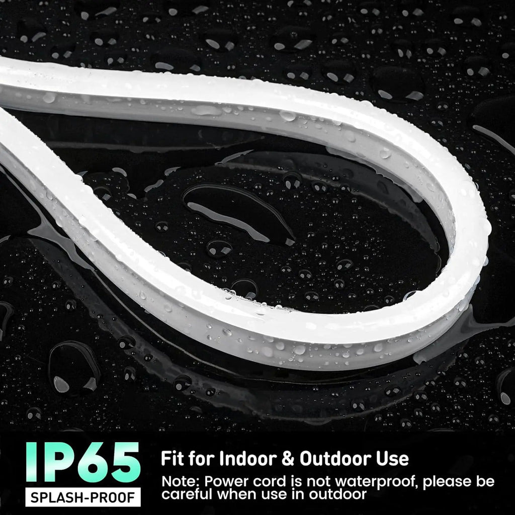 40M/30M RGB LED Neon Rope Lights, Music Sync, App & Remote Control, Waterproof Indoor Outdoor