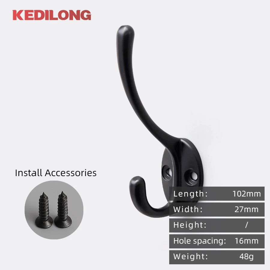 CowLost | modern-minimalist-zinc-alloy-black-clothes-hook-furniture |31