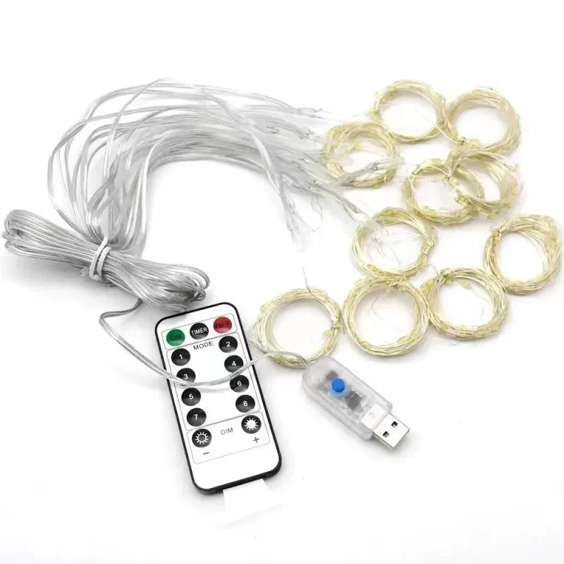 CowLost | product_id-led-fairy-string-curtain-lights-usb-remote-8-modes-christmas-holiday-decor |24