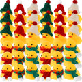 CowLost | product_id-72-36-pieces-christmas-rubber-ducks-with-knitting-hats-and-stripe-scarves-for-xmas-bath |6