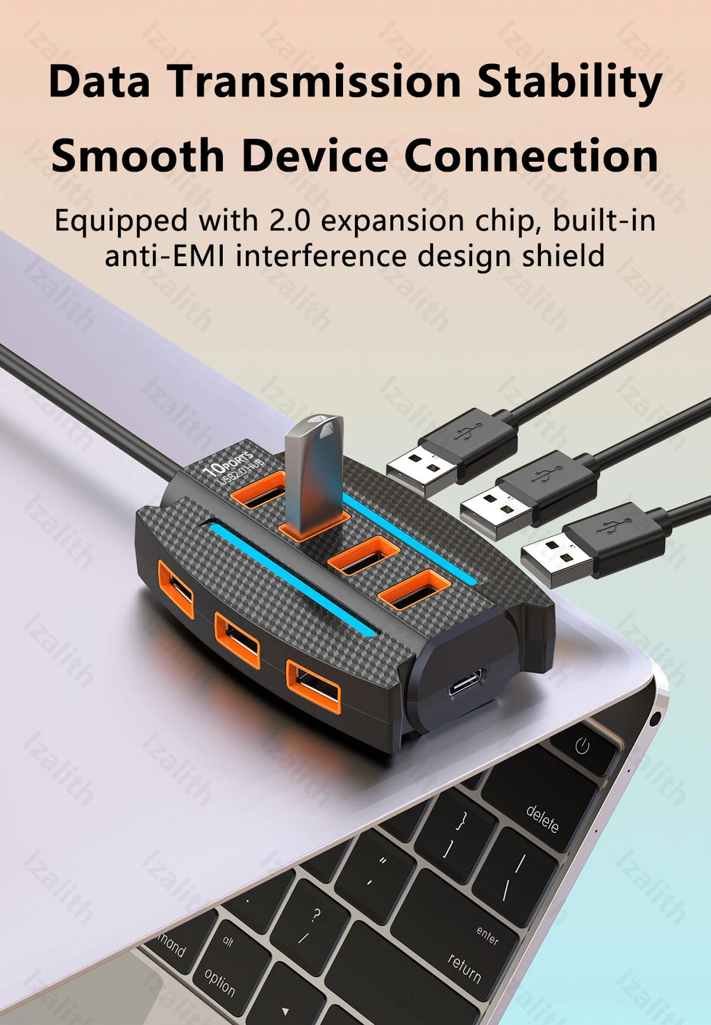 CowLost | usb-hub-10-port-usb-2-0-usb-splitter-card-reader |21