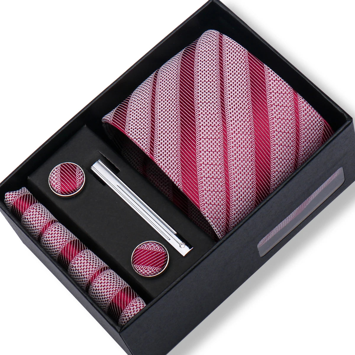 CowLost | tie-men-with-box-top-quality-business-ties-hanky-cufflink-set |79