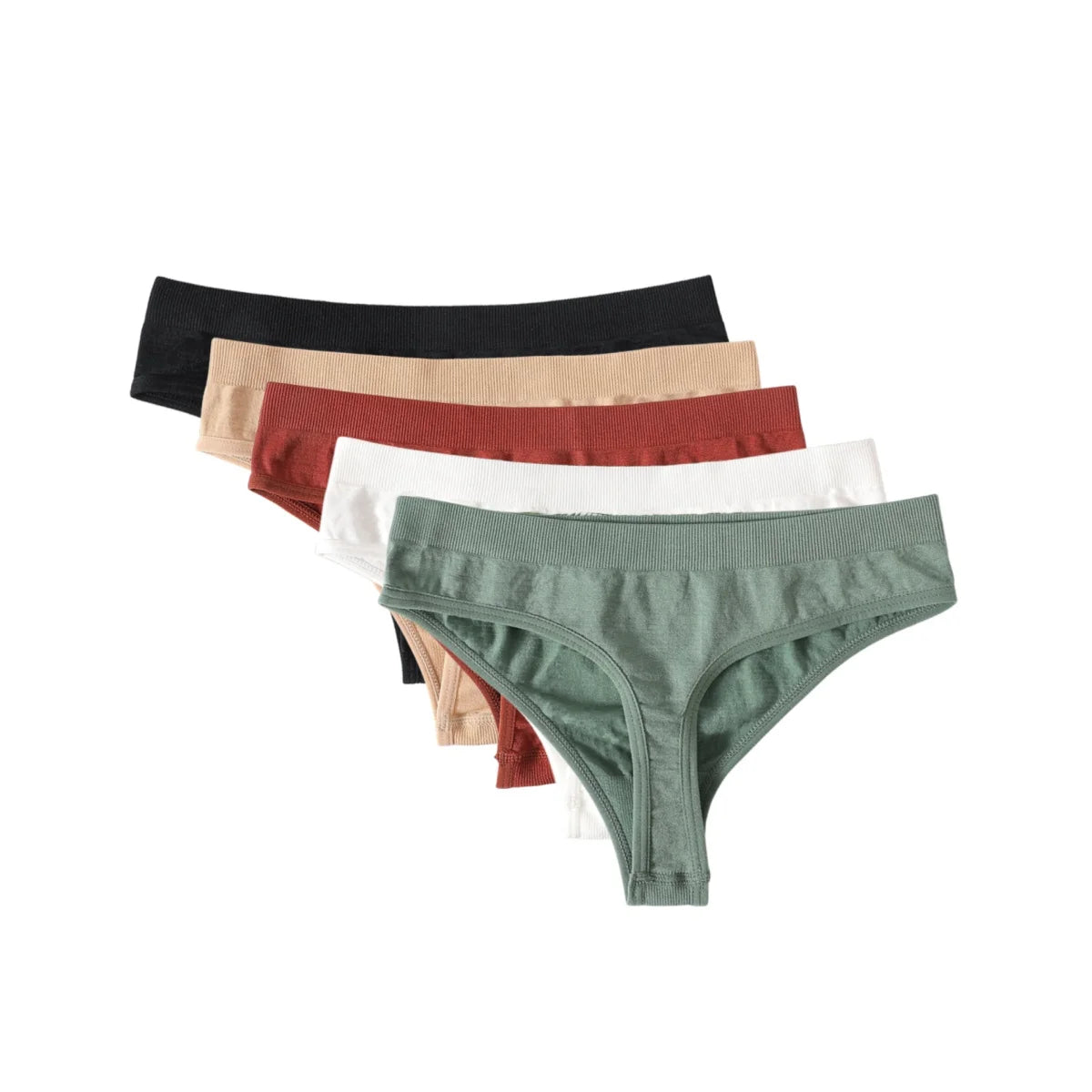 CowLost | product_id-5-pack-womens-seamless-low-rise-g-string-thongs-m-xl |19