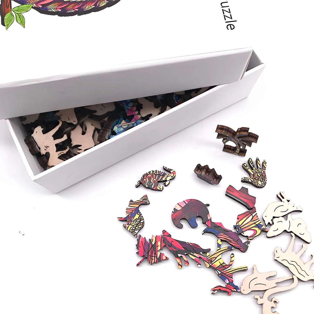 CowLost | unique-cat-pattern-wooden-puzzle-irregular-animal-shapes-leisure-toys-the-gift-for-halloween-christmas-birthday |5